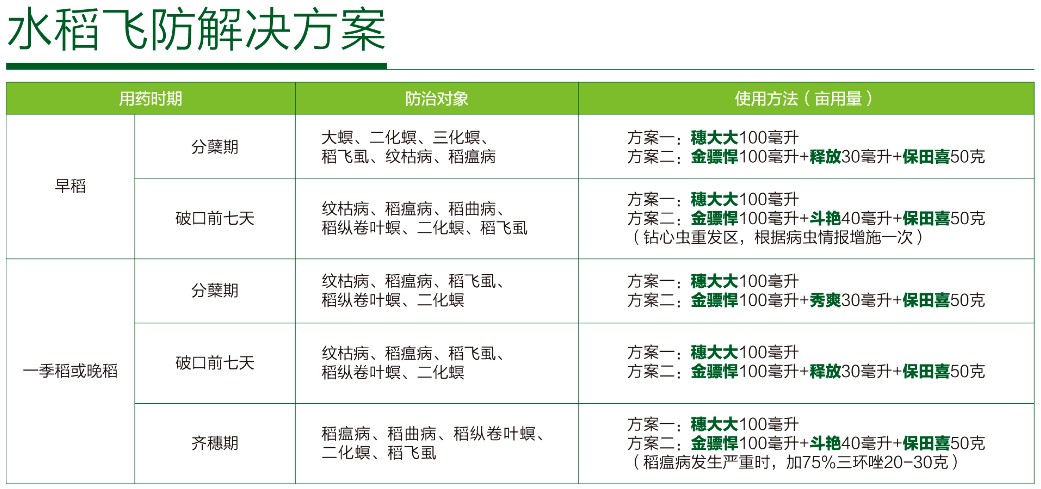 水稻飞防解决方案